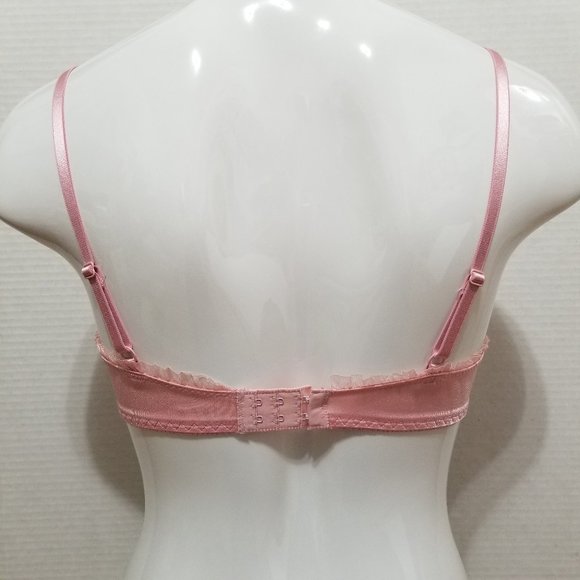 Glamour bra 34B floral lace mesh ornate bow butterfly dragonfly romantic lolita - Picture 3 of 14